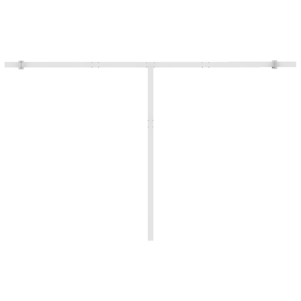 Sisäänkelattava markiisi LED/tuulisens. 400x350cm orans./rusk. - Sisustajankoti.fi