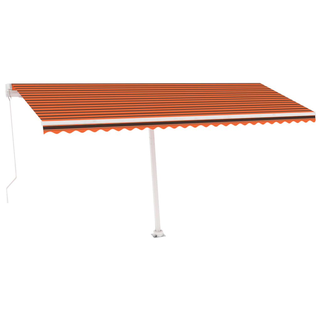 Vapaasti seisova sisäänkelattava markiisi 500x350 cm ora./rusk. - Sisustajankoti.fi