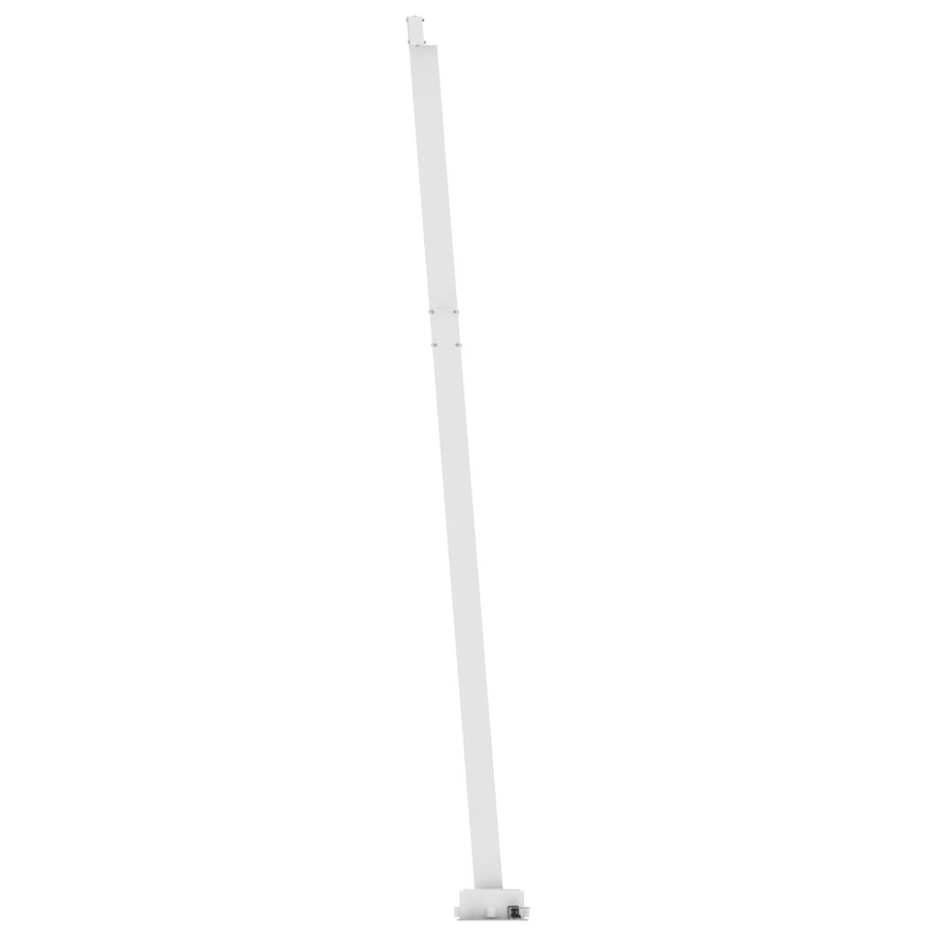 Käsin sisäänkelattava markiisi LEDillä 500x350cm keltavalkoinen - Sisustajankoti.fi