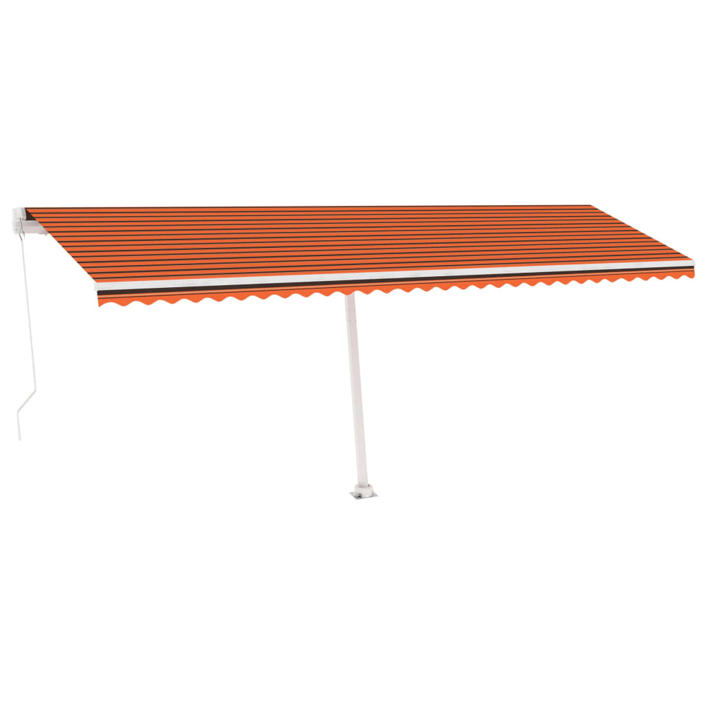 Vapaasti seisova sisäänkelattava markiisi 600x350 cm ora./rusk. - Sisustajankoti.fi