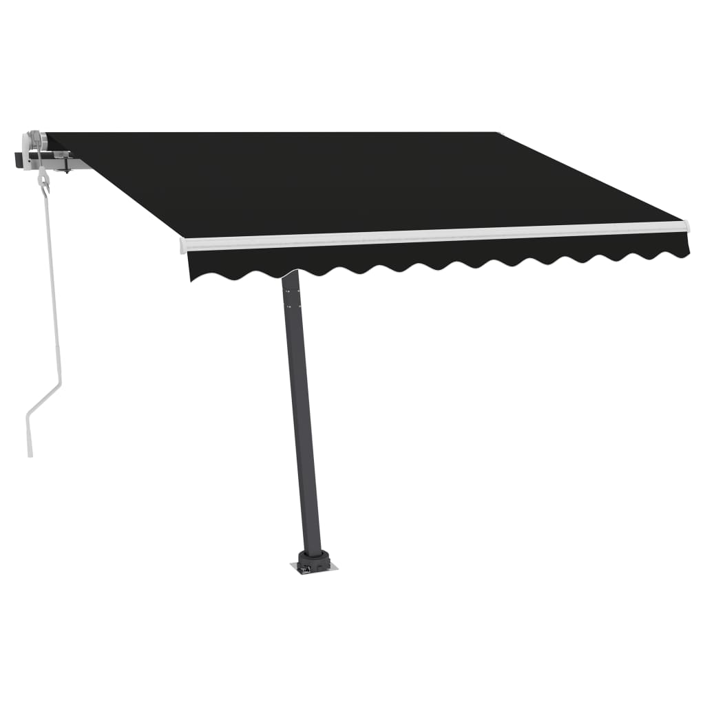 Vapaasti seisova sisäänkelattava markiisi 300x250cm antrasiitti - Sisustajankoti.fi