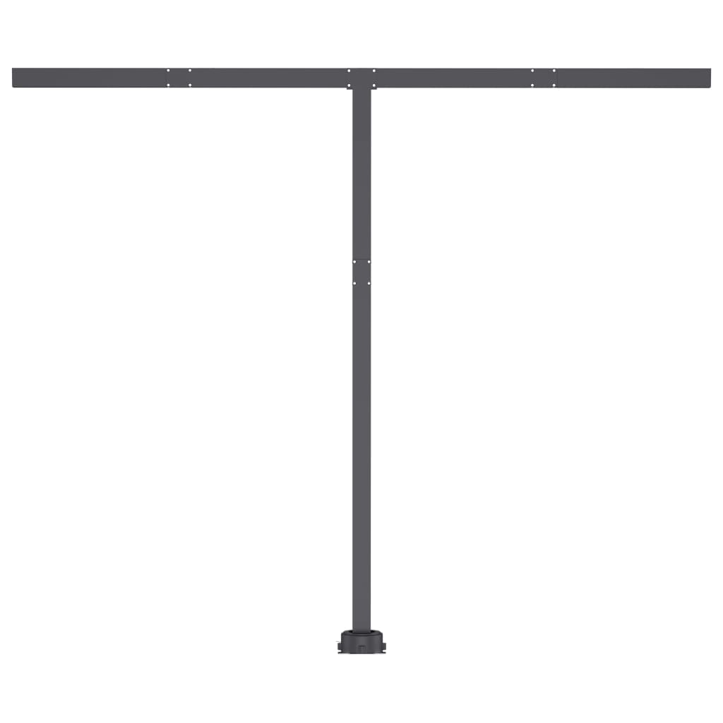 Käsin sisäänkelattava markiisi LEDillä 300x250 cm sinivalkoinen - Sisustajankoti.fi