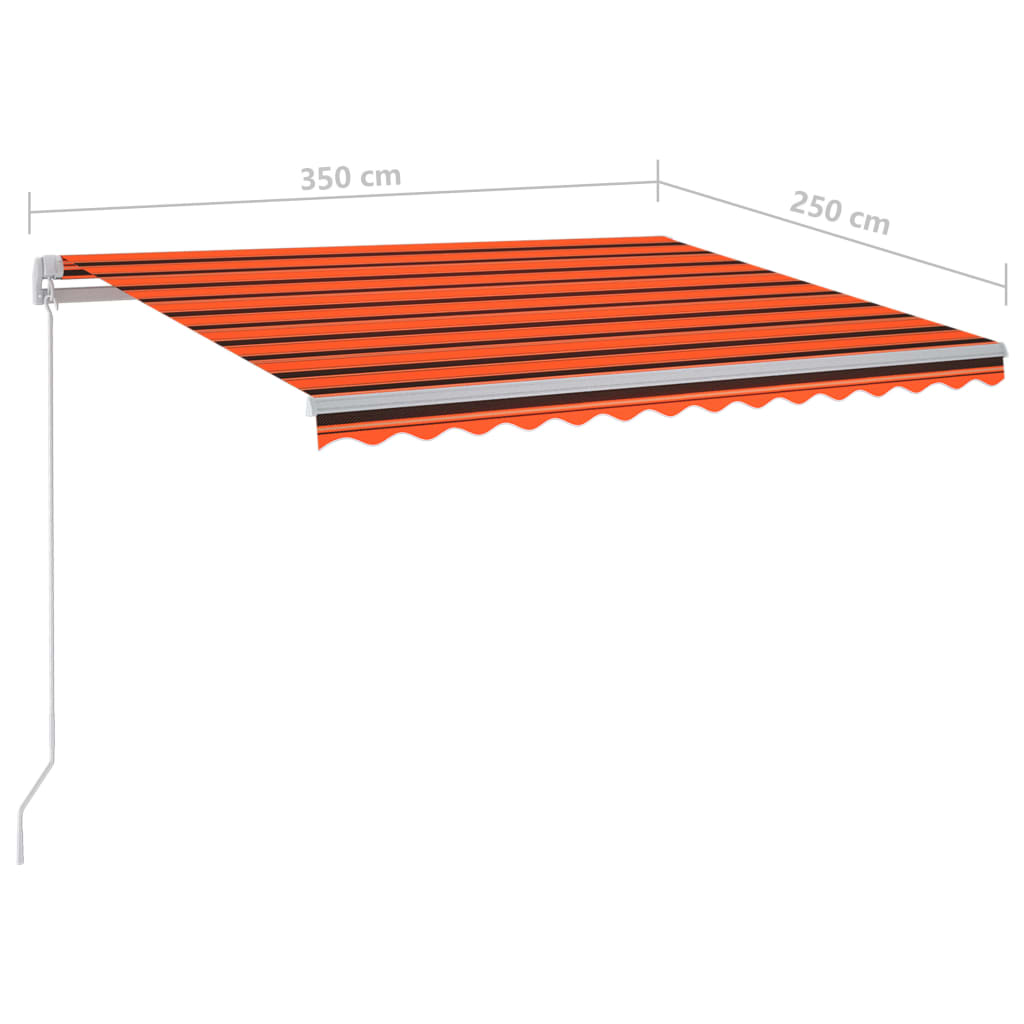 Vapaasti seisova sisäänkelattava markiisi 300x250cm orans.rusk. - Sisustajankoti.fi