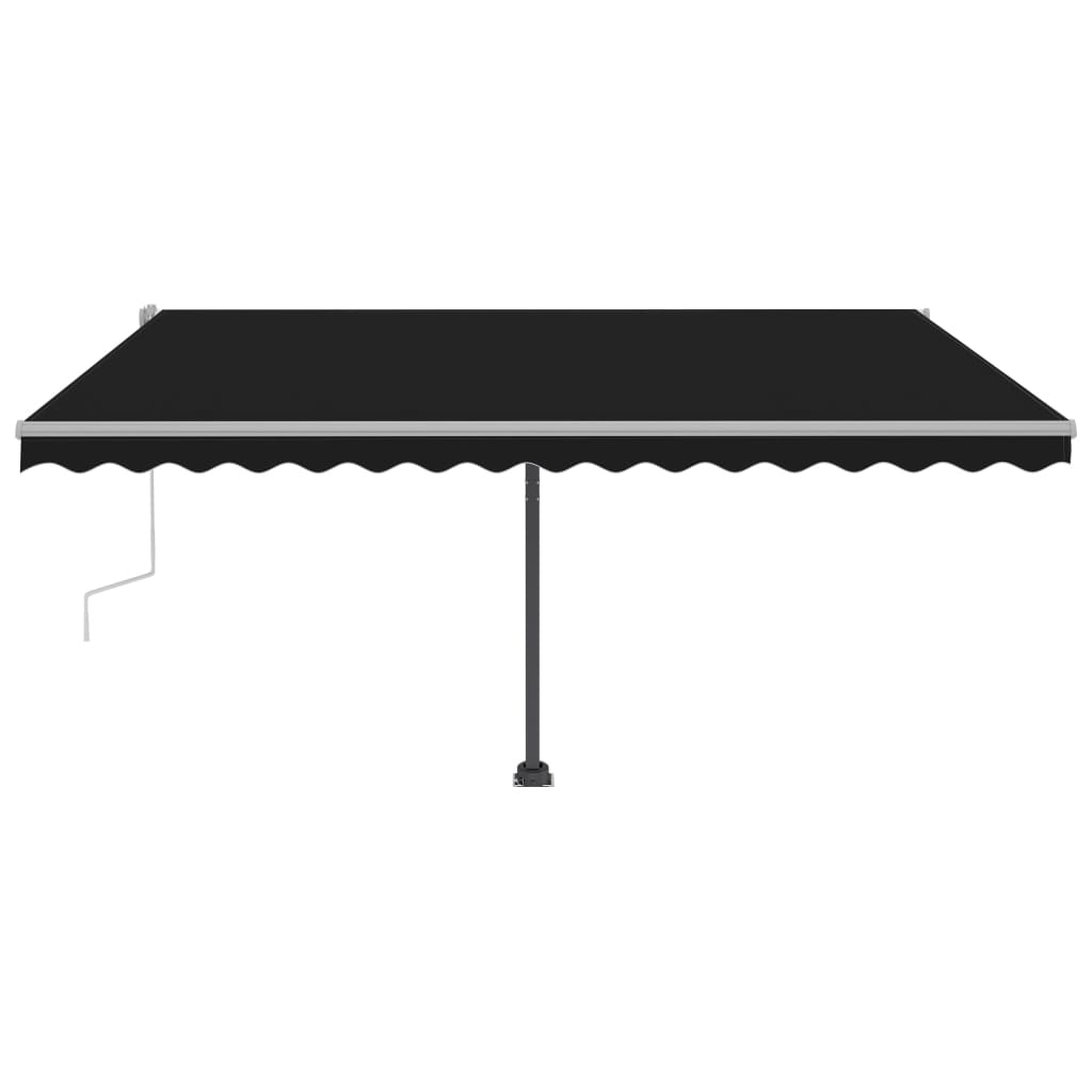Vapaasti seisova sisäänkelattava markiisi 450x300cm antrasiitti - Sisustajankoti.fi