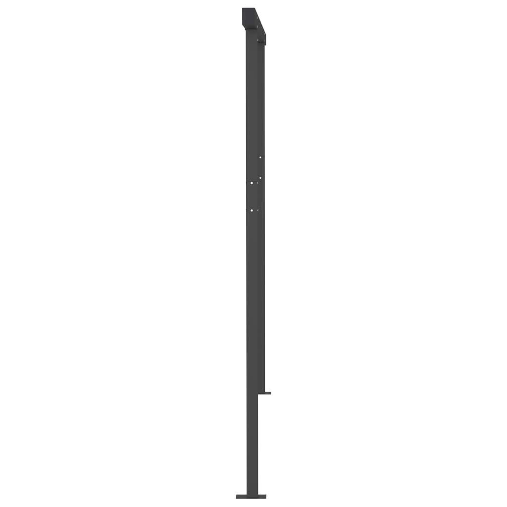 Manuaalisesti kelattava markiisi LED-valot 4,5x3 m keltavalk. - Sisustajankoti.fi