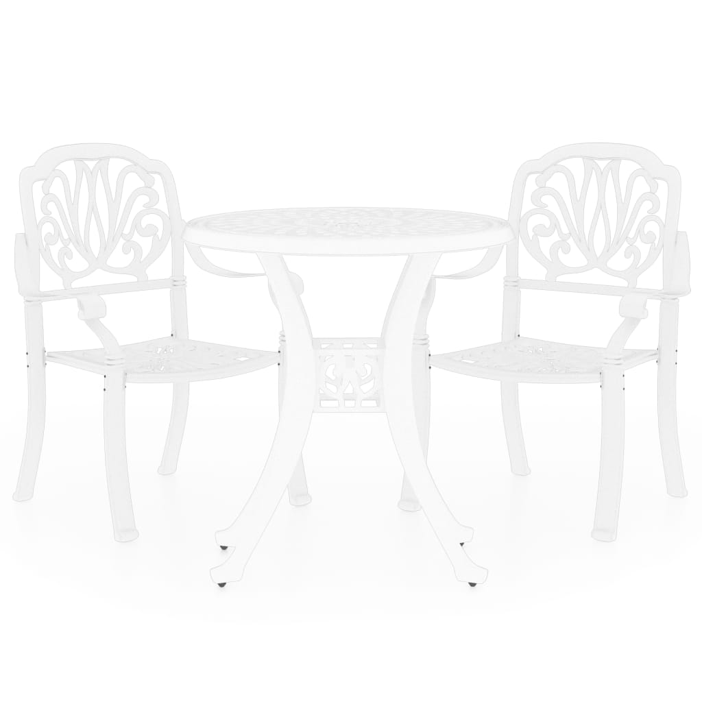 3-osainen bistrosarja valualumiini valkoinen - Sisustajankoti.fi