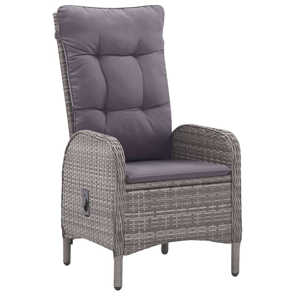 7-osainen Puutarhan ruokailuryhmä harmaa - Sisustajankoti.fi