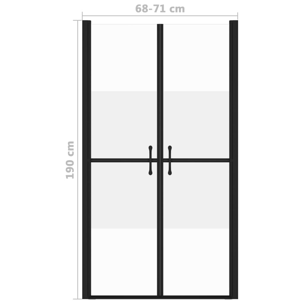 Suihkuovi puoliksi huurrettu ESG (68-71)x190 cm - Sisustajankoti.fi