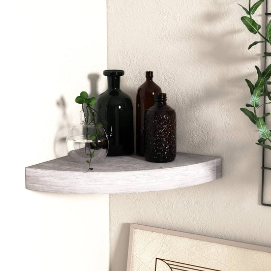 Seinäkulmahylly betoninharmaa 35x35x3,8 cm MDF - Sisustajankoti.fi