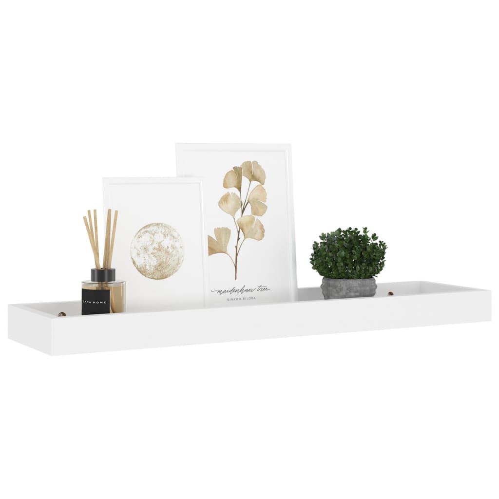 Loggia seinähyllyt 4 kpl valkoinen 60x15x4 cm MDF - Sisustajankoti.fi