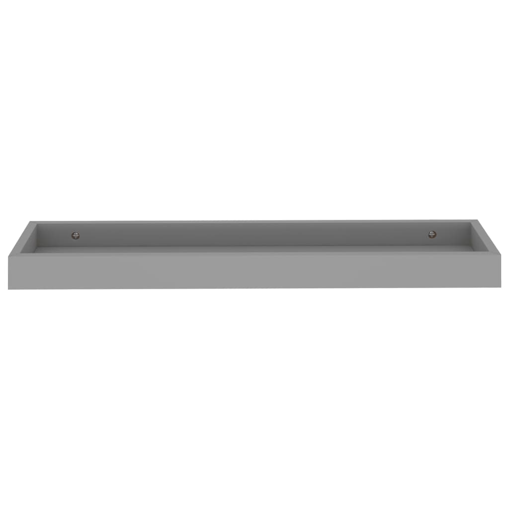Loggia seinähyllyt 2 kpl harmaa 60x15x4 cm MDF - Sisustajankoti.fi