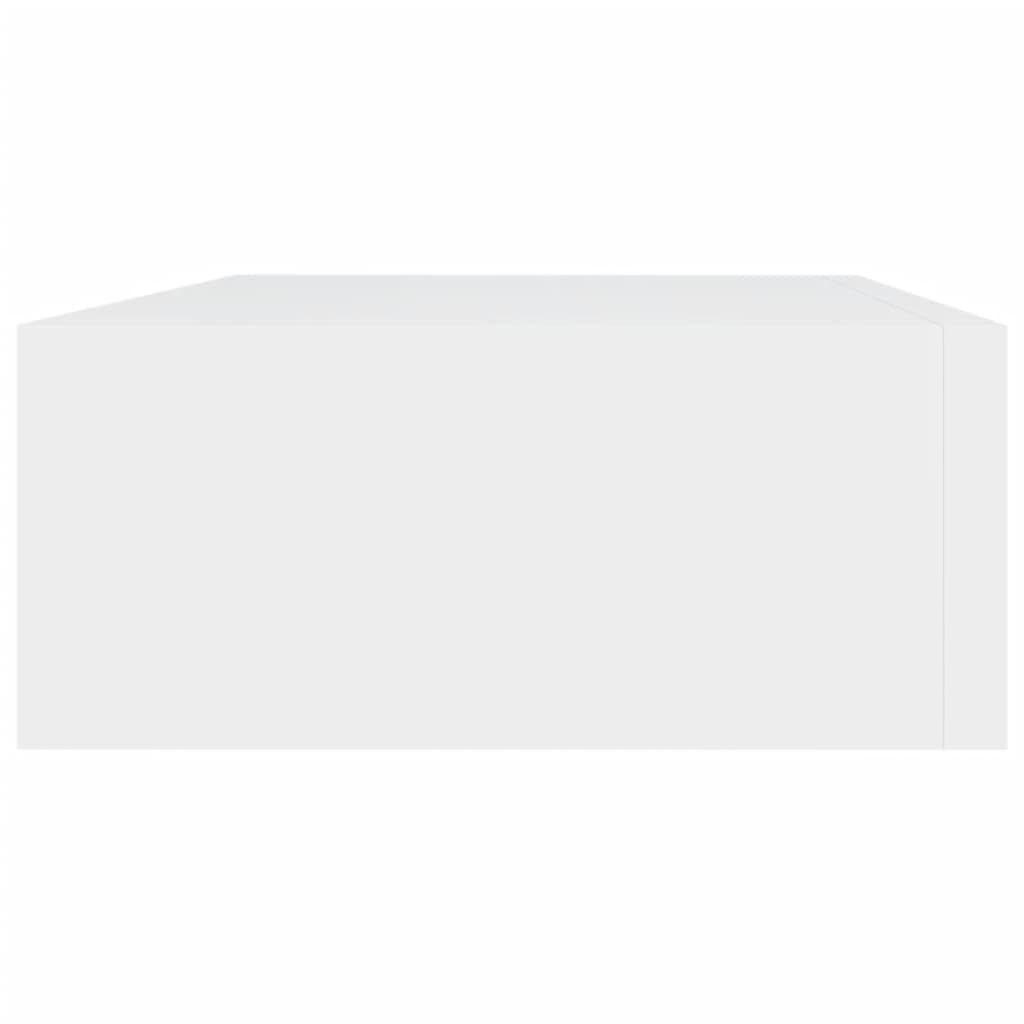 Laatikkohyllyt seinälle 2 kpl valkoinen 40x23,5x10 cm MDF - Sisustajankoti.fi