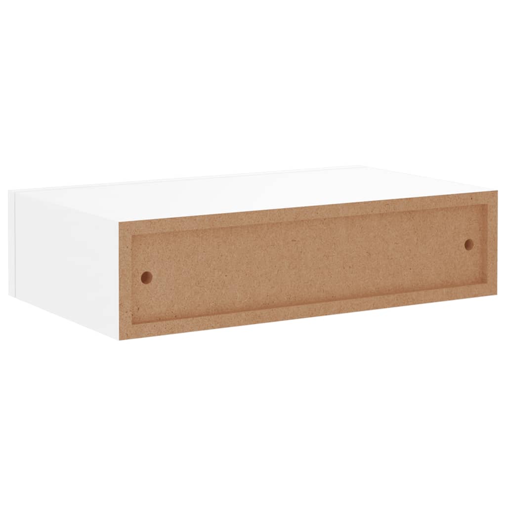 Laatikkohyllyt seinälle 2 kpl valkoinen 40x23,5x10 cm MDF - Sisustajankoti.fi