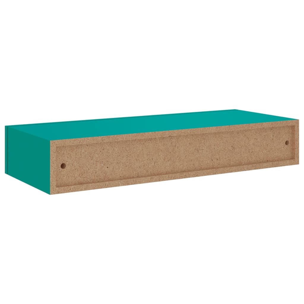 Laatikkohyllyt seinälle 2 kpl sininen 60x23,5x10 cm MDF - Sisustajankoti.fi