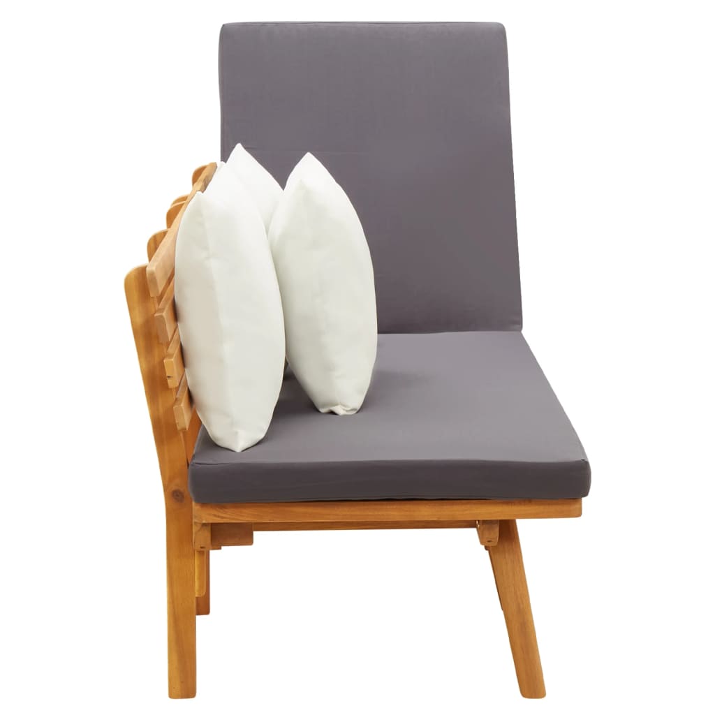 Puutarhan päivävuode 200x65 cm täysi akasiapuu - Sisustajankoti.fi