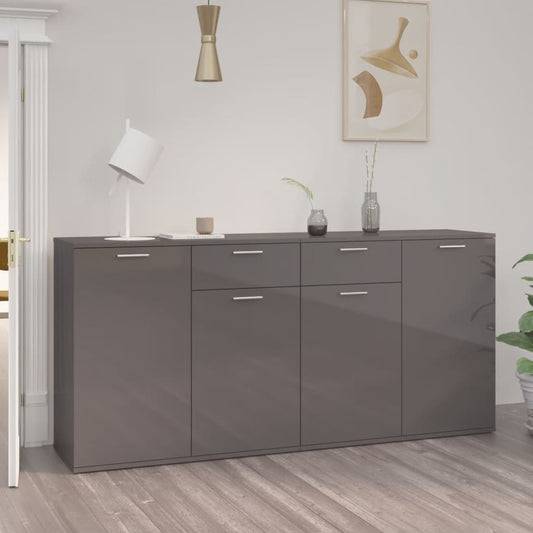 Senkki korkeakiilto harmaa 160x36x75 cm - Sisustajankoti.fi