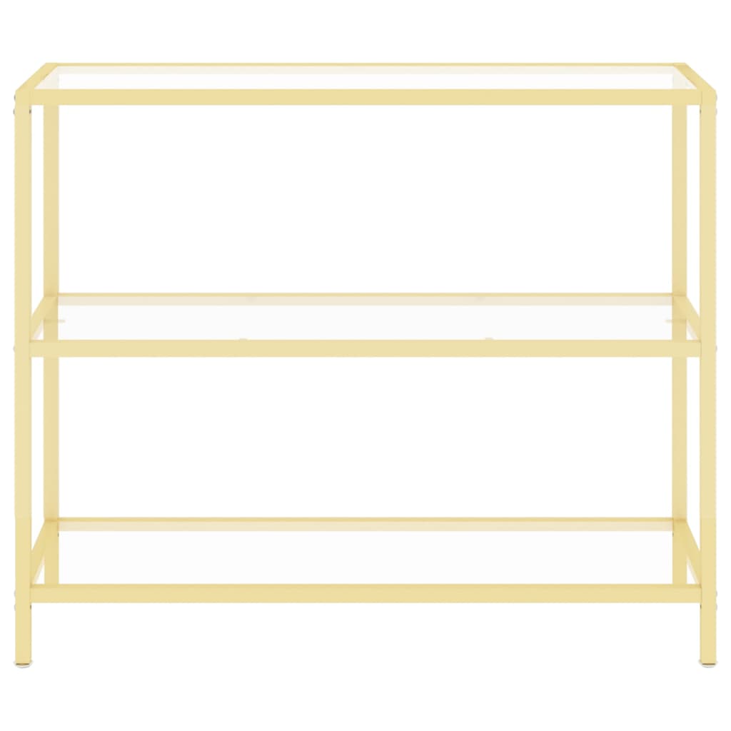 Konsolipöytä läpinäkyvä 100x36x90 cm karkaistu lasi - Sisustajankoti.fi