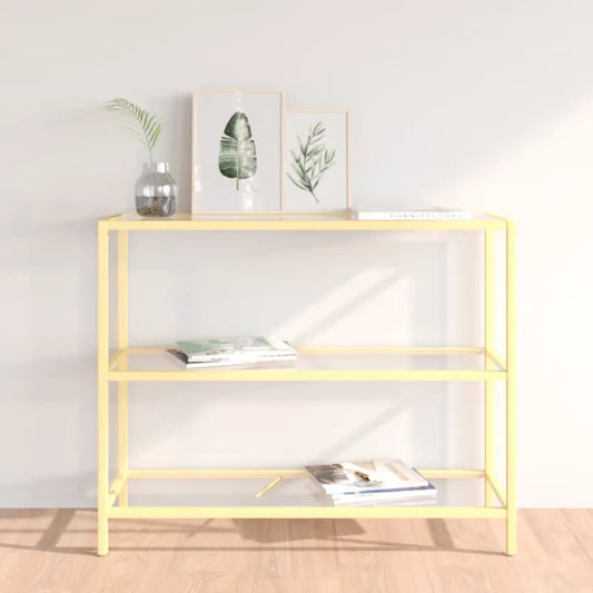 Konsolipöytä läpinäkyvä 100x36x90 cm karkaistu lasi - Sisustajankoti.fi