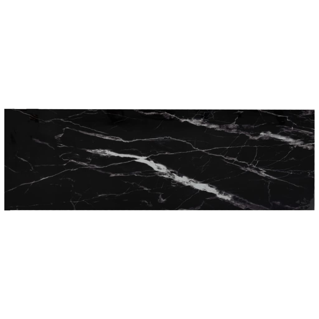 Konsolipöytä musta marmori ja läpinäkyvä 100x36x90 cm lasi - Sisustajankoti.fi
