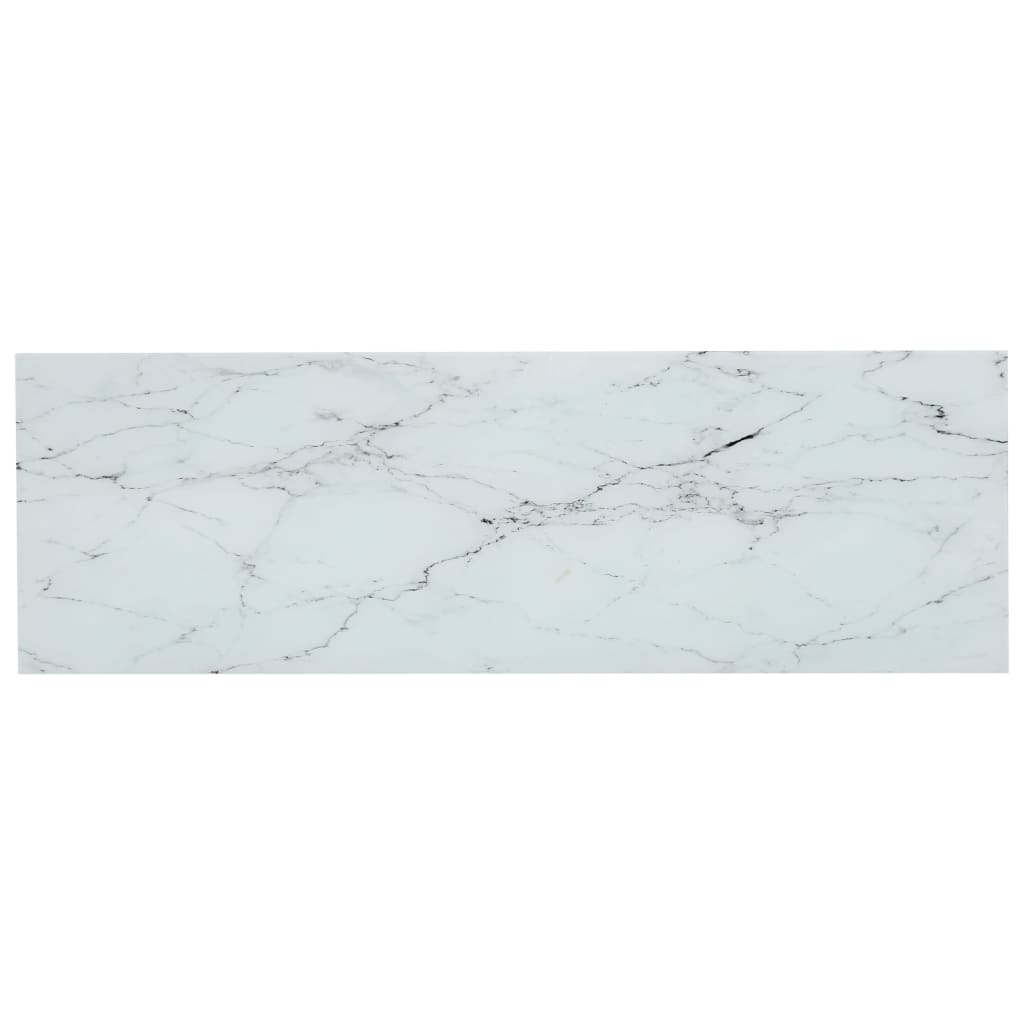 Konsolipöytä valkoinen marmori ja läpinäkyvä 100x36x168 cm lasi - Sisustajankoti.fi