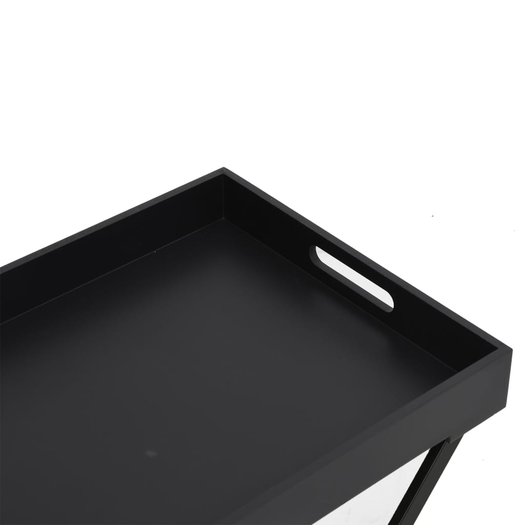 Kokoontaitettava pöytä musta 48x34x61 cm MDF - Sisustajankoti.fi