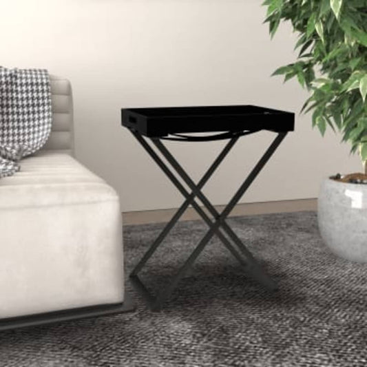 Kokoontaitettava pöytä musta 48x34x61 cm MDF - Sisustajankoti.fi