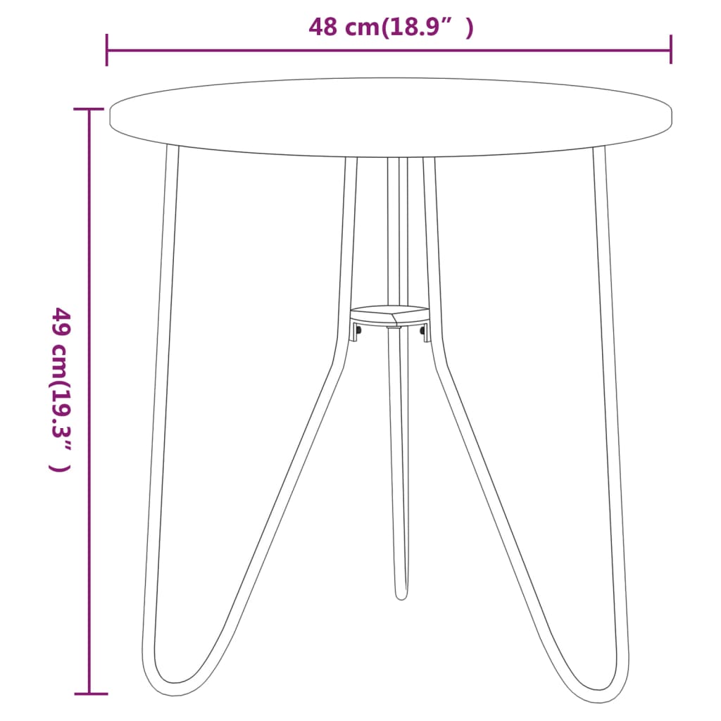 Teepöytä kulta ja musta marmori 48 cm MDF ja rauta - Sisustajankoti.fi
