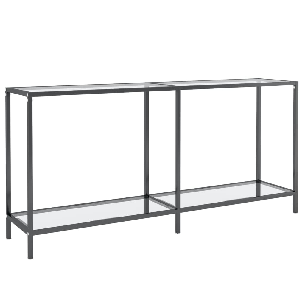Konsolipöytä läpinäkyvä 160x35x75,5 cm karkaistu lasi - Sisustajankoti.fi