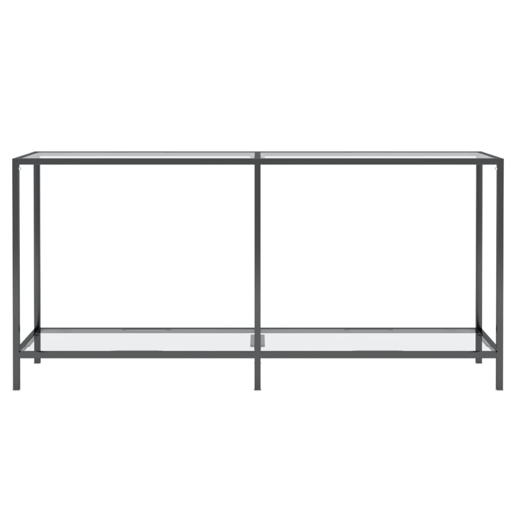 Konsolipöytä läpinäkyvä 160x35x75,5 cm karkaistu lasi - Sisustajankoti.fi
