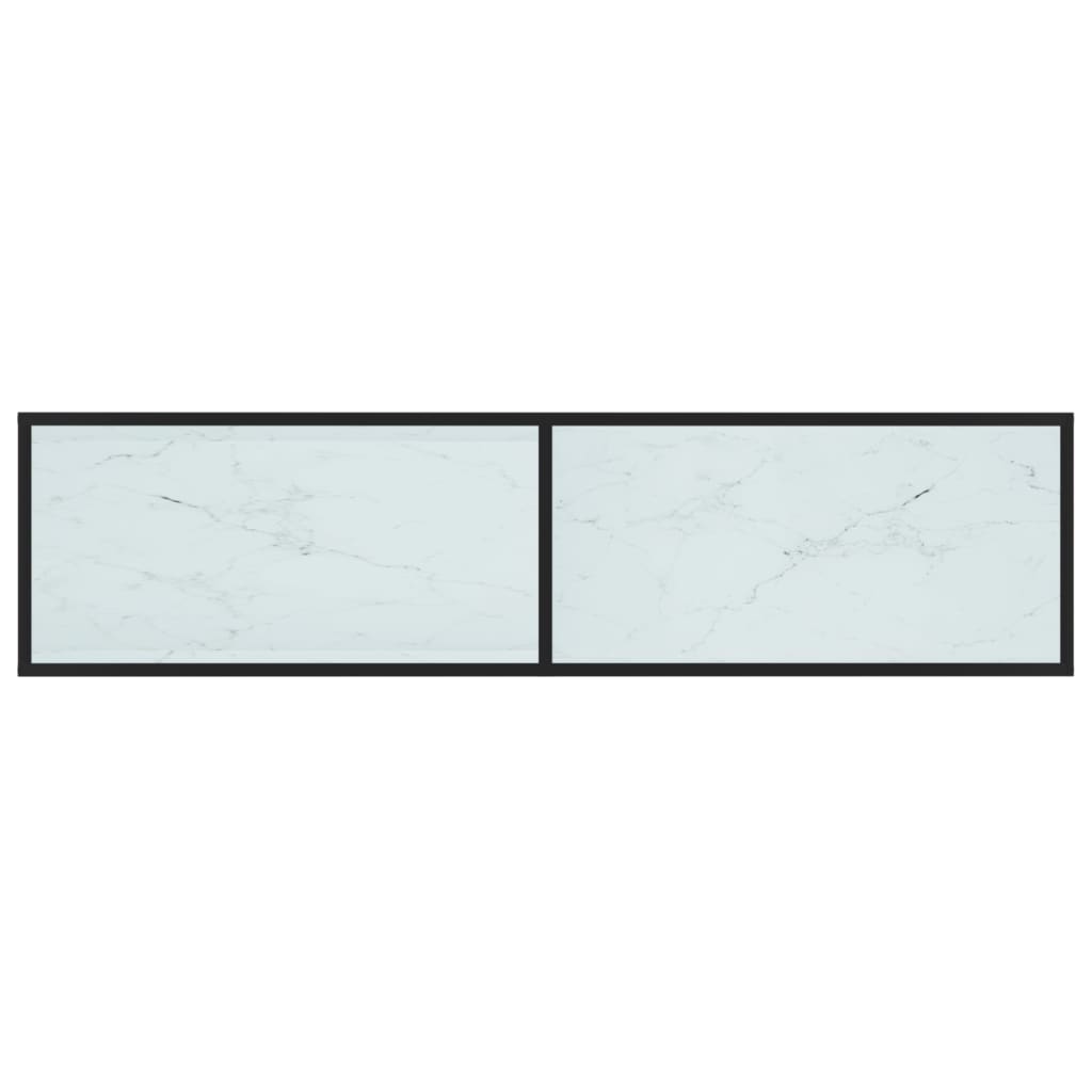TV-taso valkoinen marmori 160x40x40,5 cm karkaistu lasi - Sisustajankoti.fi
