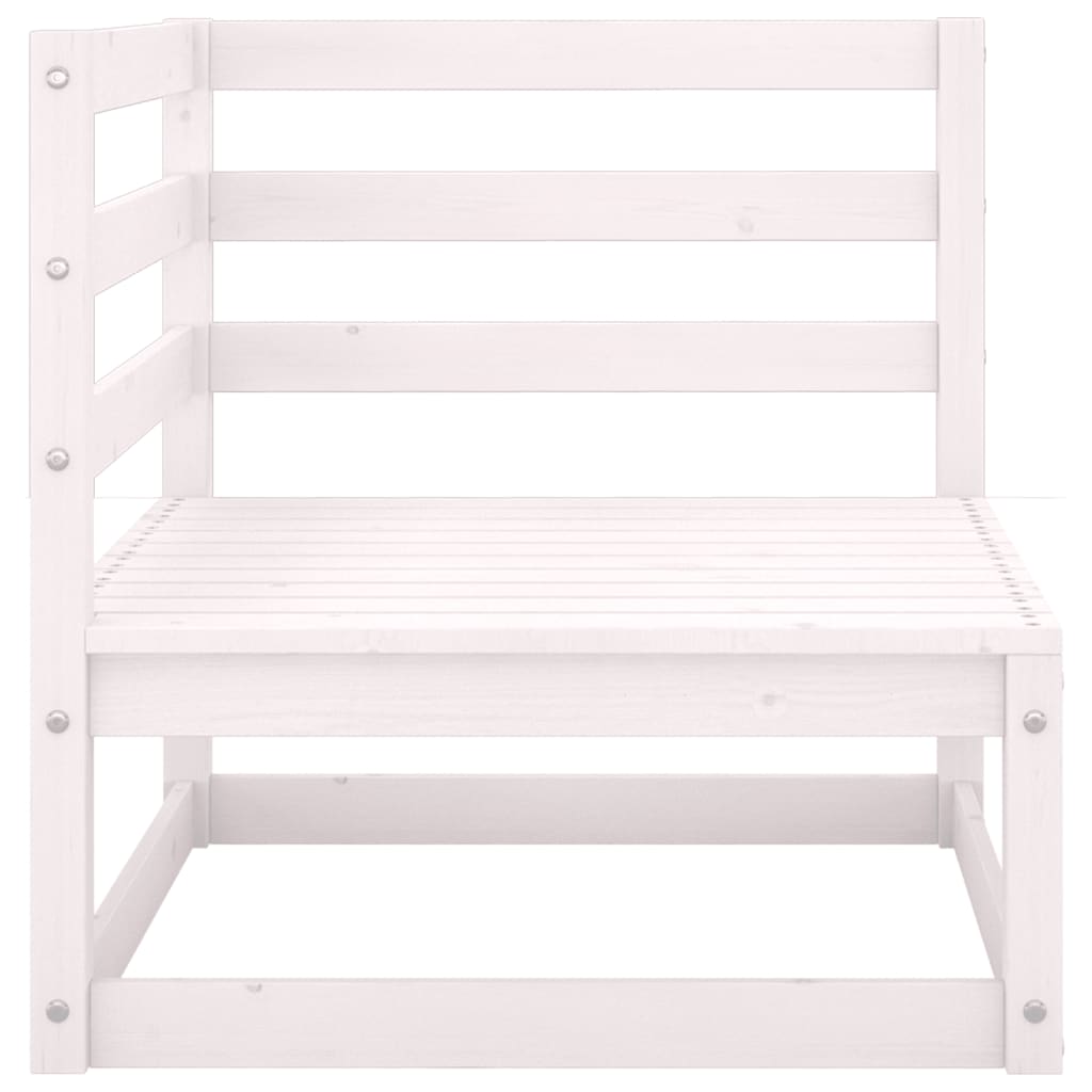 9-osainen puutarhasohvasarja valkoinen täysi mänty - Sisustajankoti.fi