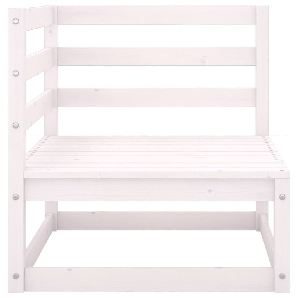 9-osainen Puutarhasohvasarja valkoinen täysi mänty - Sisustajankoti.fi