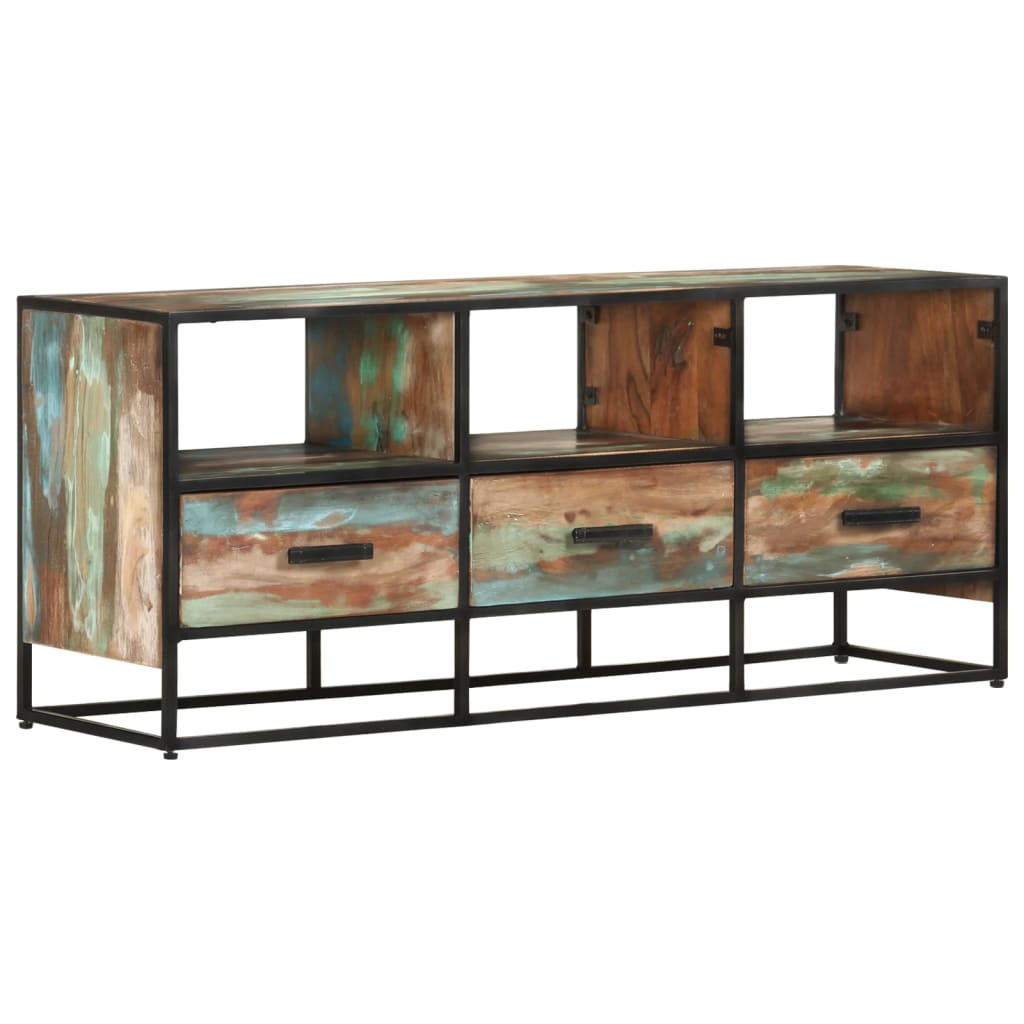 TV-taso 110x30x45 cm kierrätetty täyspuu - Sisustajankoti.fi