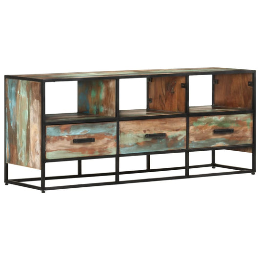 TV-taso 110x30x45 cm kierrätetty täyspuu - Sisustajankoti.fi