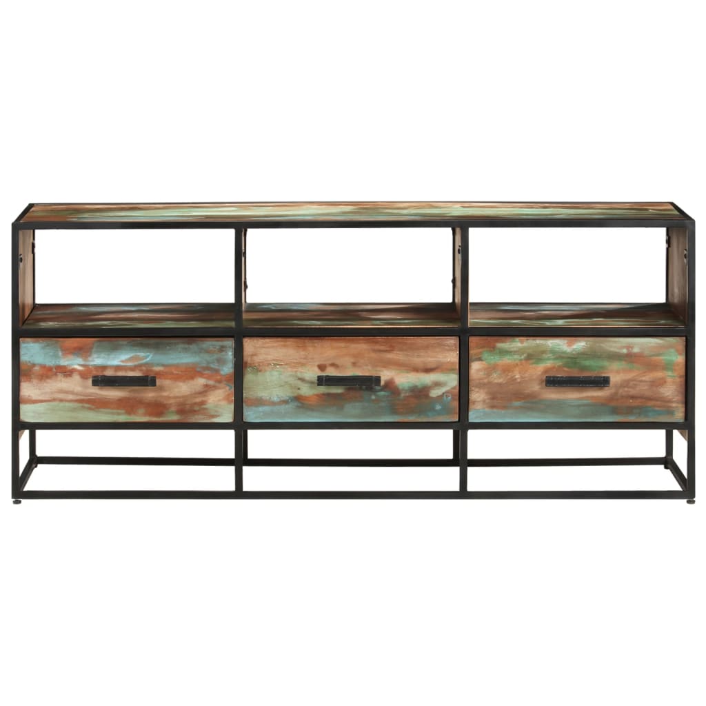TV-taso 110x30x45 cm kierrätetty täyspuu - Sisustajankoti.fi