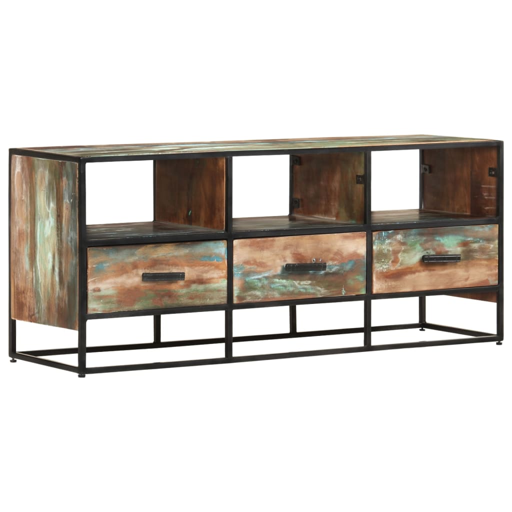 TV-taso 110x30x45 cm kierrätetty täyspuu - Sisustajankoti.fi