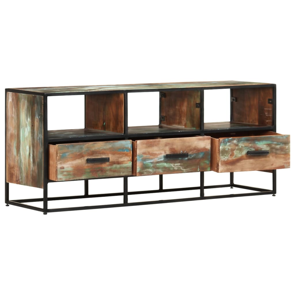 TV-taso 110x30x45 cm kierrätetty täyspuu - Sisustajankoti.fi