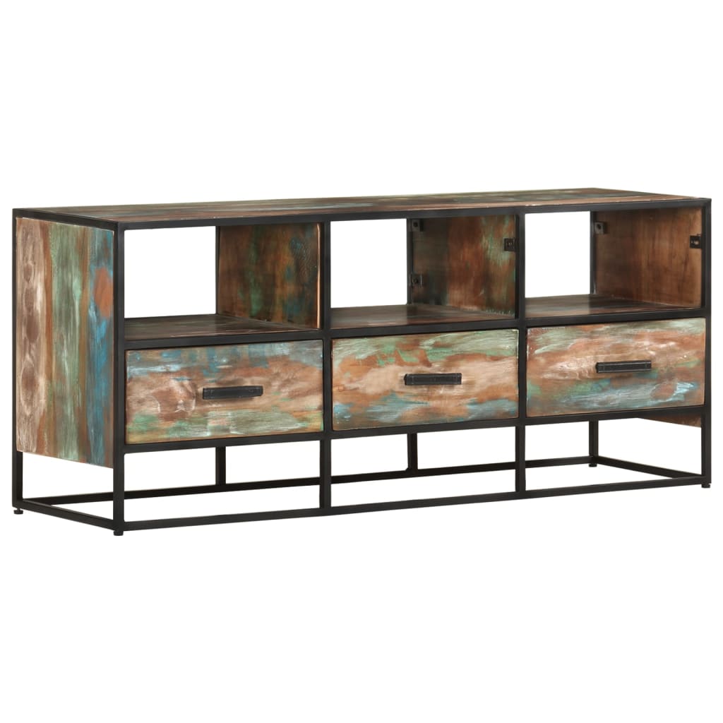 TV-taso 110x30x45 cm kierrätetty täyspuu - Sisustajankoti.fi