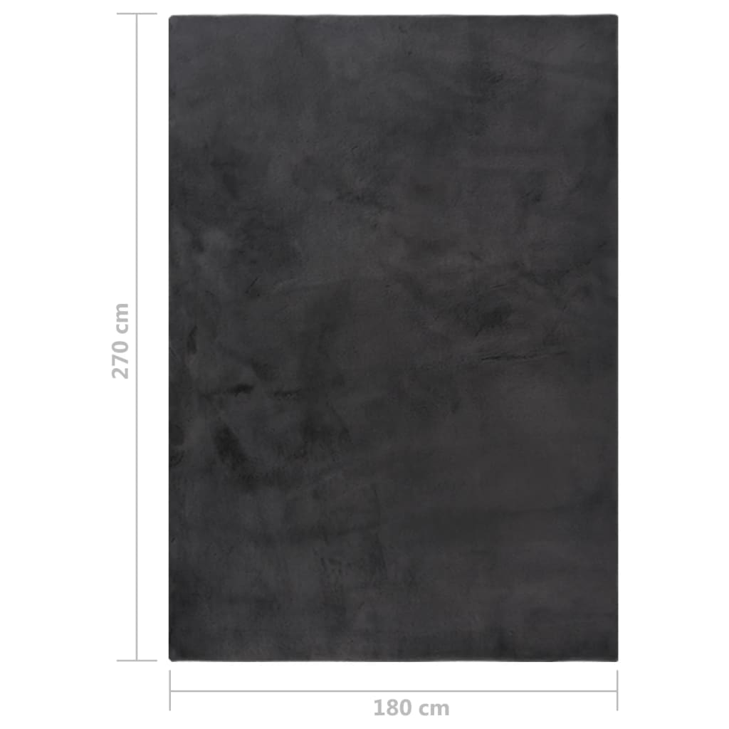 Matto jäniksen tekoturkis 180x270 cm antrasiitti - Sisustajankoti.fi