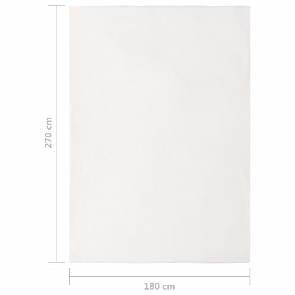 Matto jäniksen tekoturkis 180x270 cm kerma - Sisustajankoti.fi