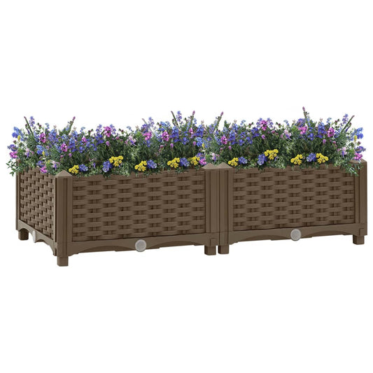 Korotettu kukkalaatikko 80x40x23 cm polypropeeni - Sisustajankoti.fi