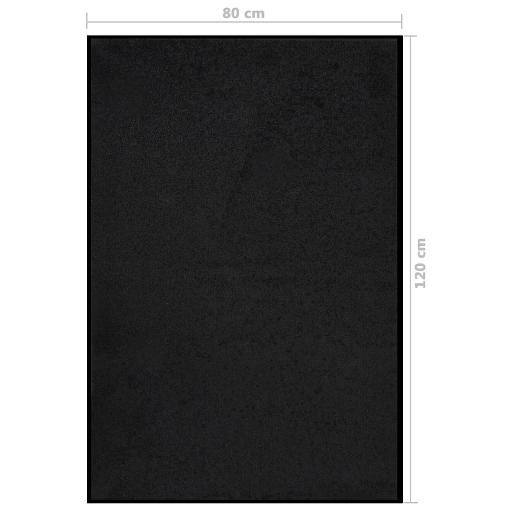 Ovimatto musta 80x120 cm - Sisustajankoti.fi