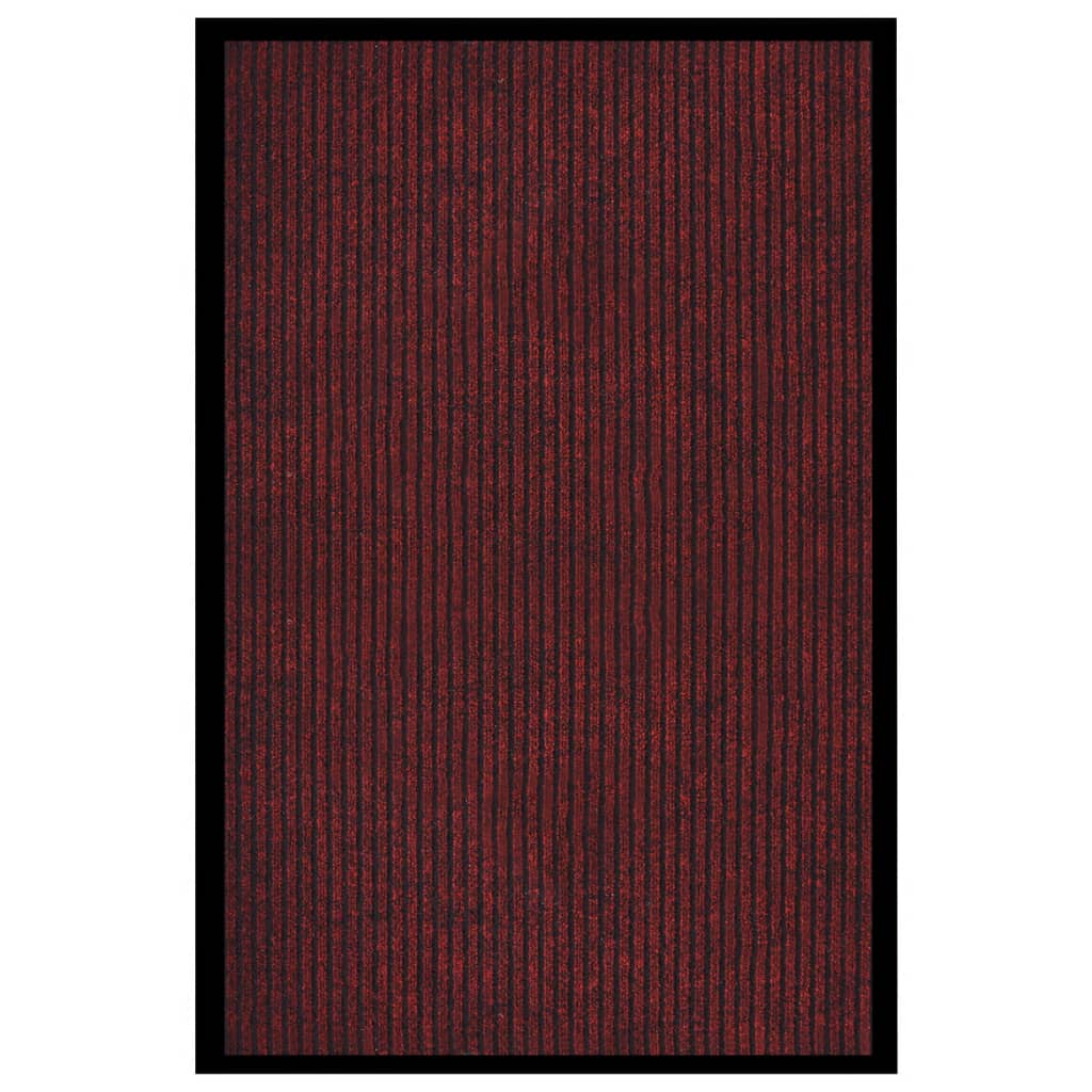 Ovimatto raidallinen punainen 80x120 cm - Sisustajankoti.fi