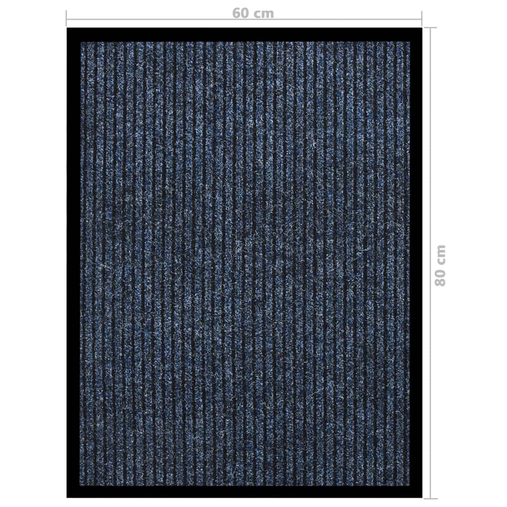 Ovimatto raidallinen sininen 60x80 cm - Sisustajankoti.fi