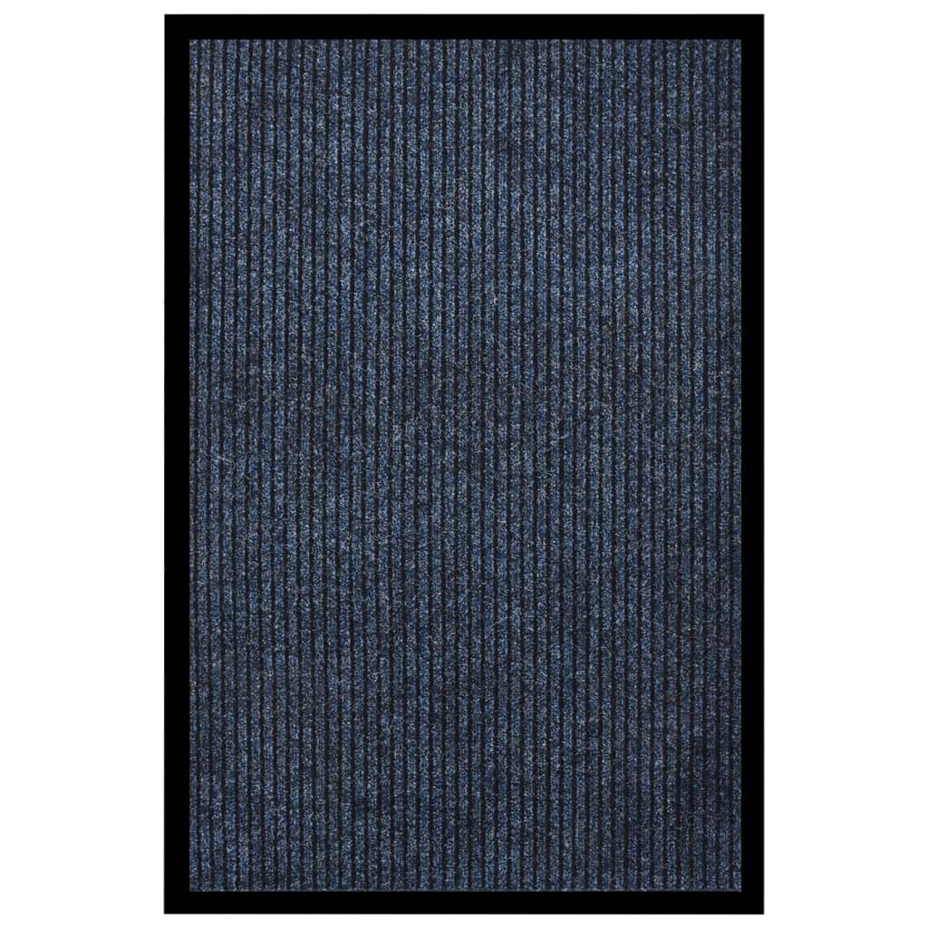 Ovimatto raidallinen sininen 80x120 cm - Sisustajankoti.fi