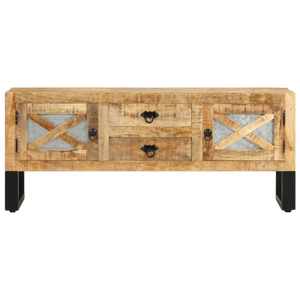 TV-taso 110x30x45 cm karkea mangopuu - Sisustajankoti.fi