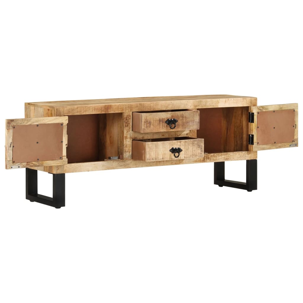 TV-taso 110x30x45 cm karkea mangopuu - Sisustajankoti.fi