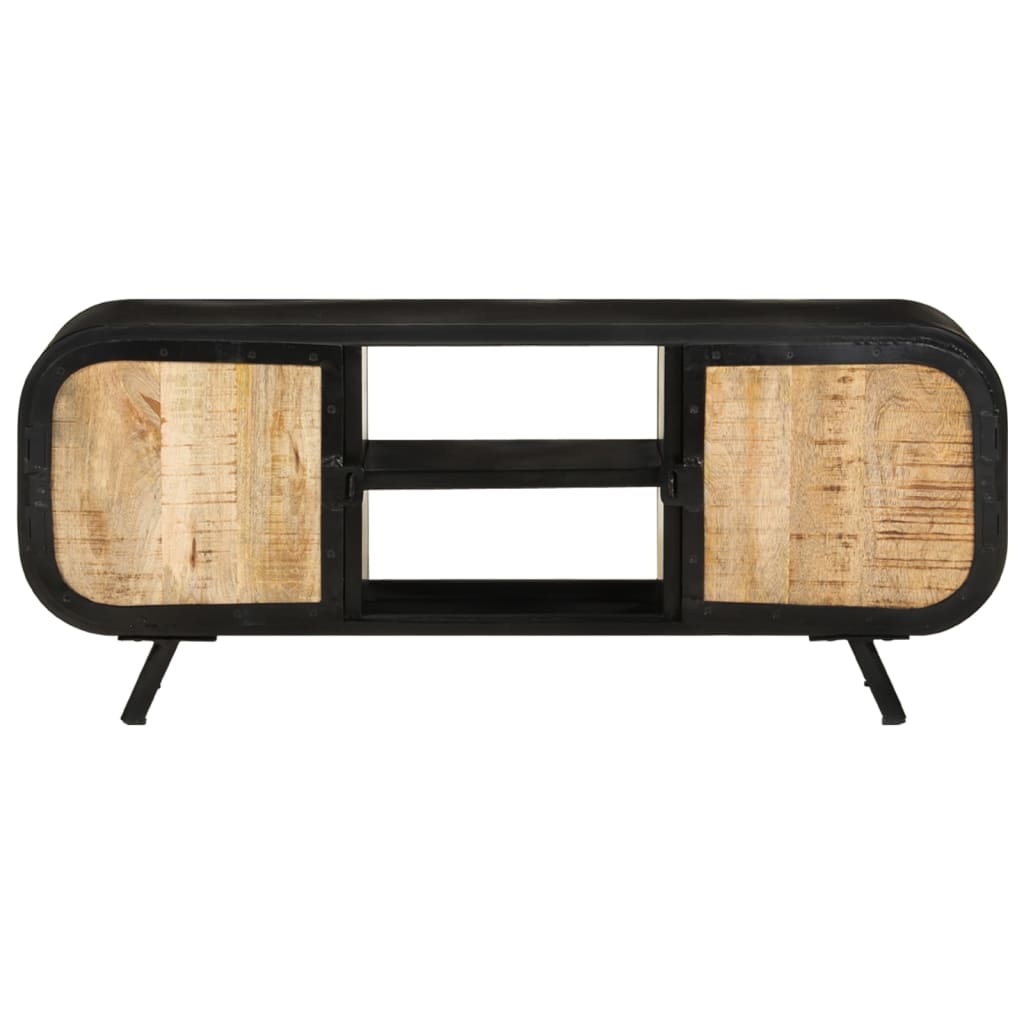 TV-taso 110x30x45 cm karkea mangopuu - Sisustajankoti.fi