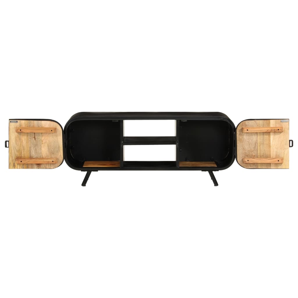 TV-taso 110x30x45 cm karkea mangopuu - Sisustajankoti.fi