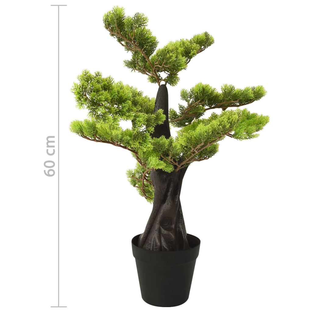 Tekokasvi bonsaipuu sypressi ruukulla 60 cm vihreä - Sisustajankoti.fi